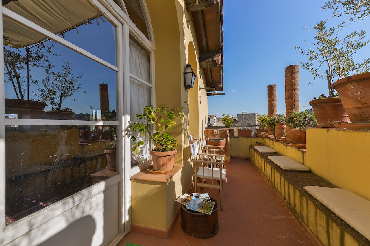 Florence penthouse terrace views