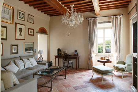 luxury villa by Cortona, living room 