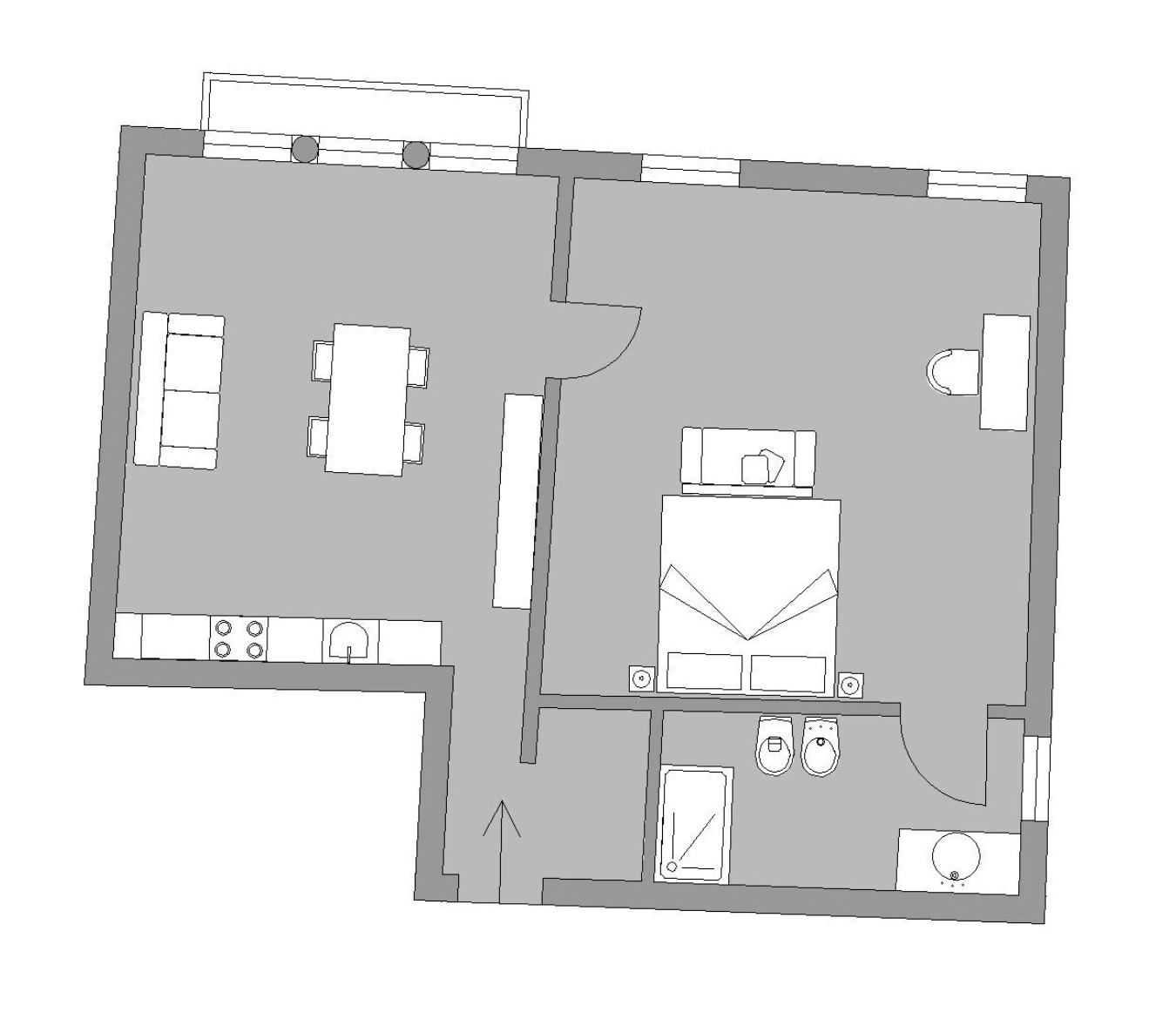 Grassi 2 - Venice apartment sleeps 2 (+2)